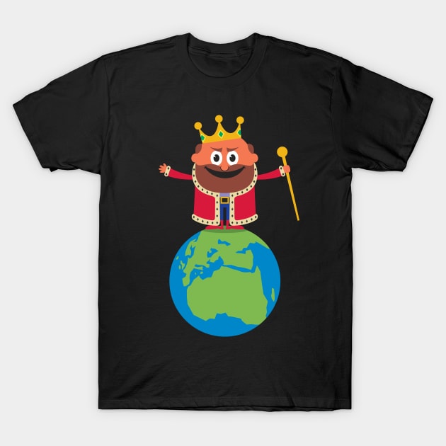 King of the World T-Shirt by Malchev